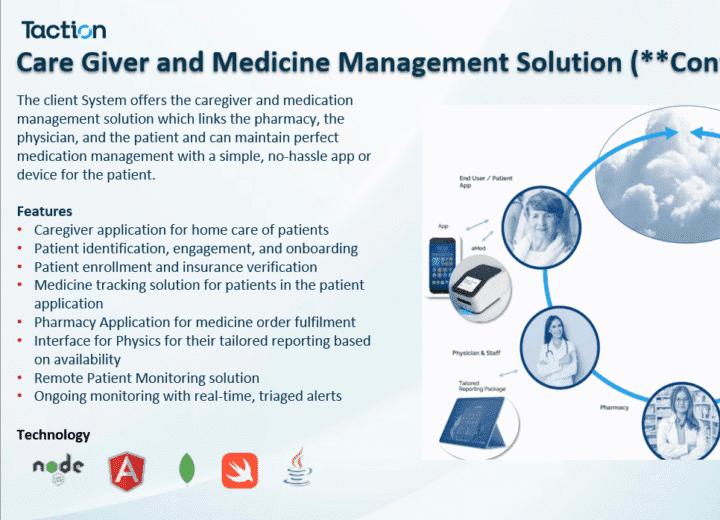 Case Study: Caregiver and Medicine Management Solution (Confidential)