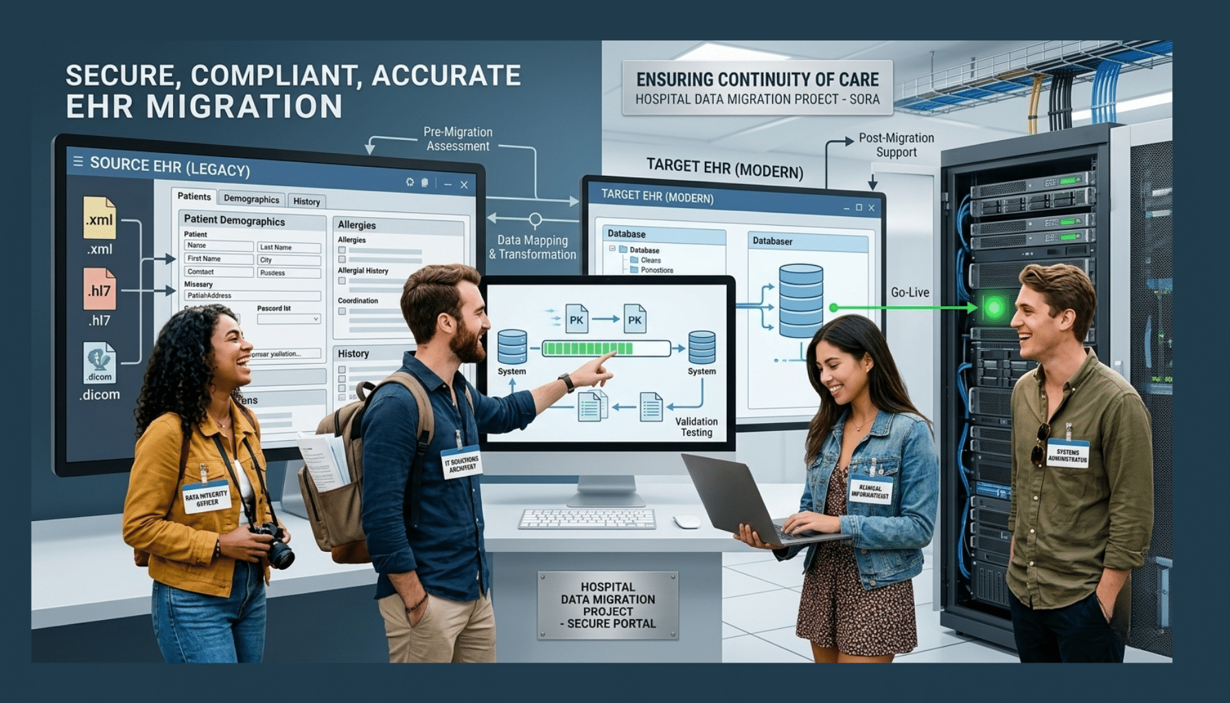 EHR Data Migration: Validation & Go-Live Cutover