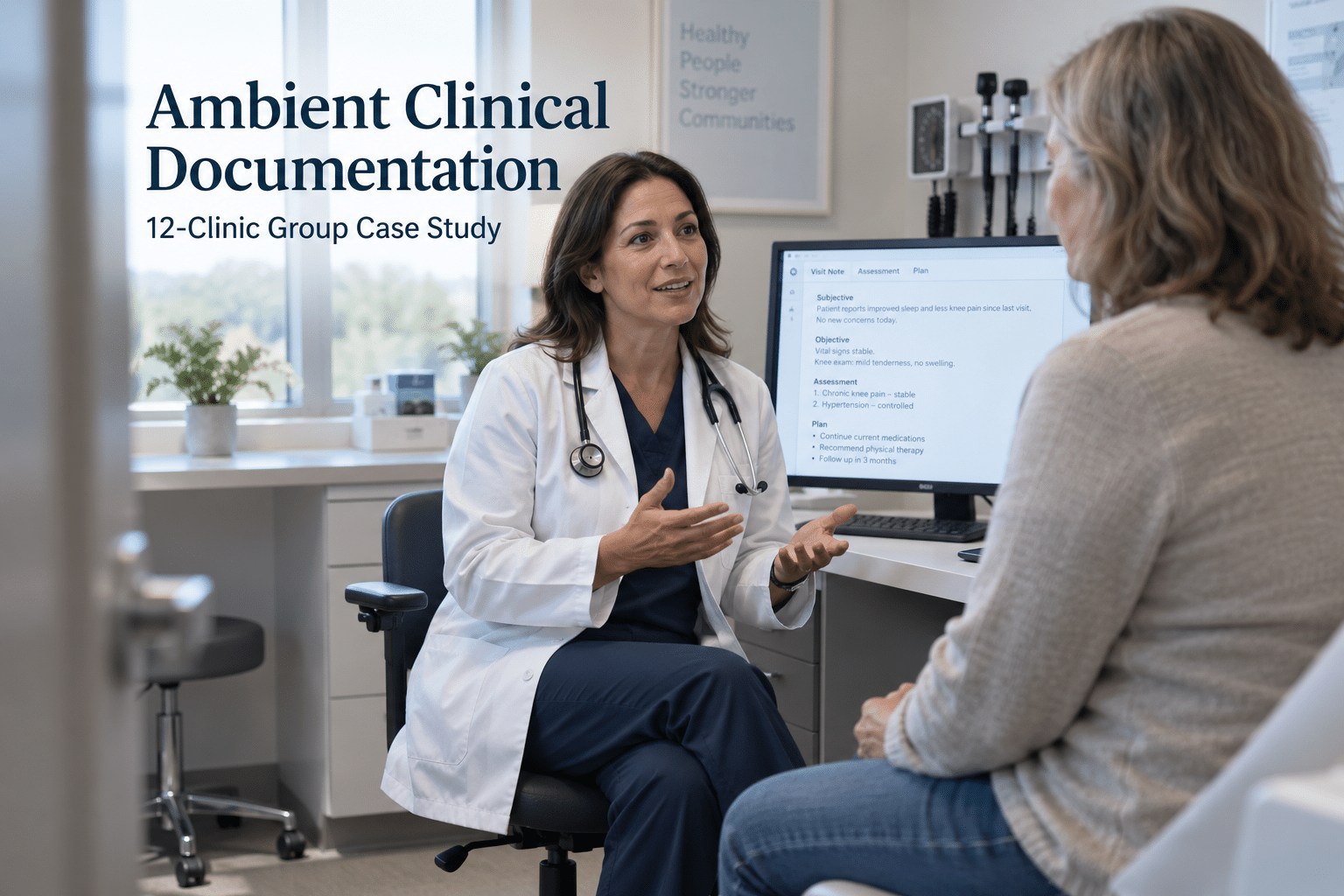 Ambient Clinical Documentation for a 12-Clinic Group