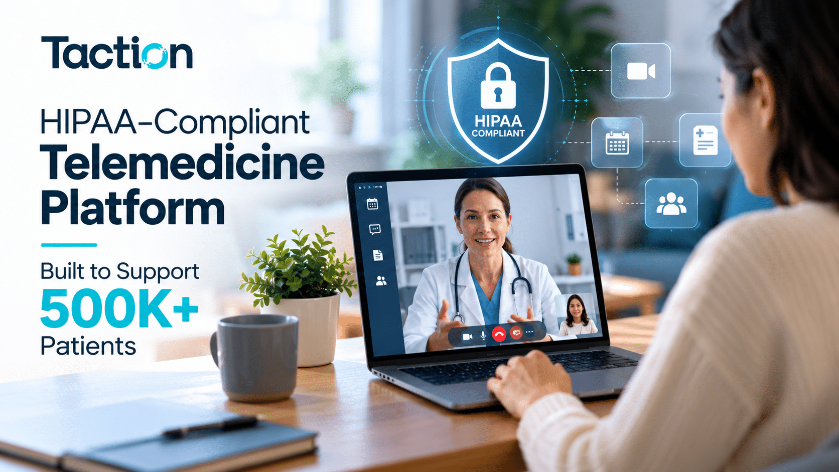 HIPAA-Compliant Telemedicine Platform Built to Support 500K+ Patients