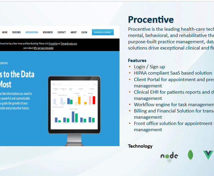 Procentive Case Study: Behavioral Health SaaS Platform