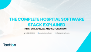 The Complete Hospital Software Stack Explained: HMS, EHR, APIs, AI, and Automation